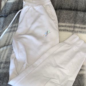 White Nike sweats